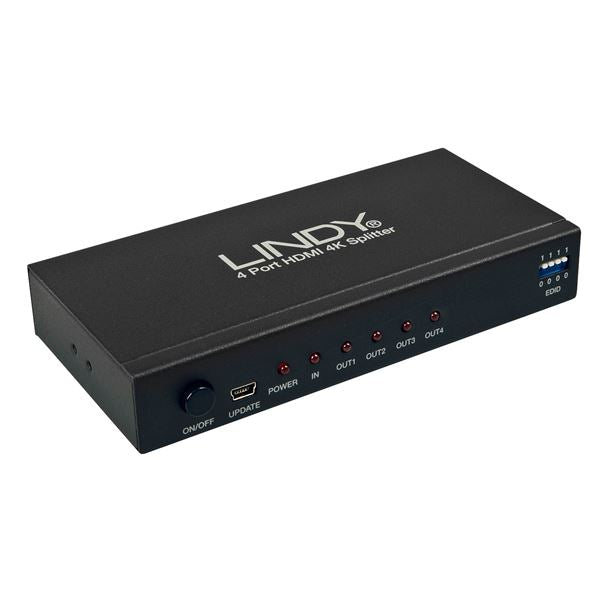 LINDY SPLITTER HDMI 4K 2160P30 3D 4 PORTE 38159