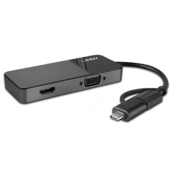 LINDY CONVERTER USB 3.0 A & C  HDMI E VGA 43354
