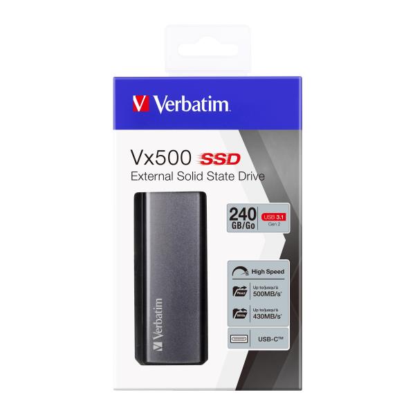 VERBATIM HARD DISK SSD 240GB USB 3.1 47442