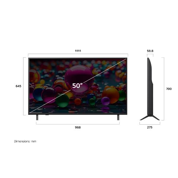 LG 50 UA75 4K UHD PIEDINI LAT WEBOS25 50UA75006LA.API