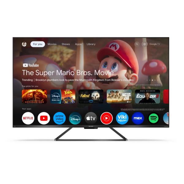 SHARP 55 UHD 4K QLED FRAMELESS GOOGLE 144 55GR8265E