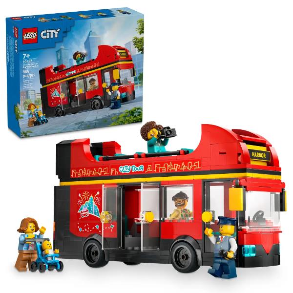 LEGO AUTOBUS TURISTICO ROSSO A DUE PIANI 60407