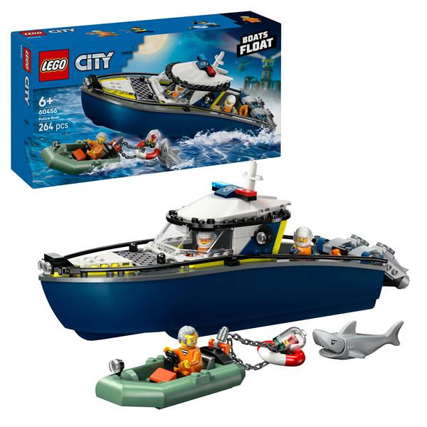 LEGO INSEGUIMENTO MOTOSCAFO POLIZIA 60456
