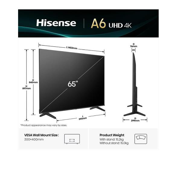 HISENSE 65 A69Q 4K UHD SMART VIDAA 65A69Q