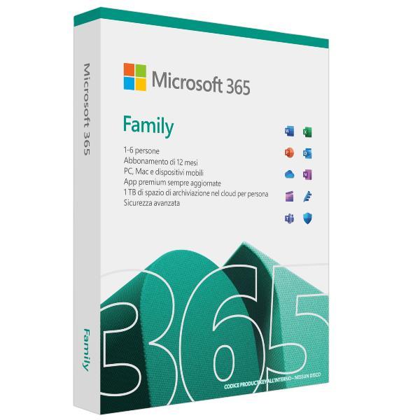 MICROSOFT 365 FAMILY ITA SUB1Y P10 6GQ-01932