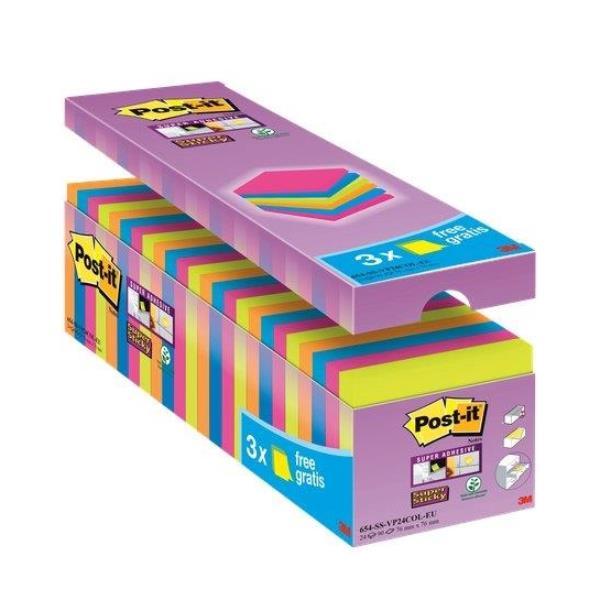 POST-IT CF21+3 VALUE PACK SSTICK 654 COLASS 7100234515