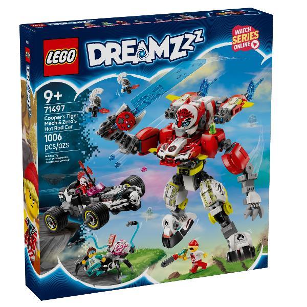 LEGO MECH TIGRE DI COOPER E BOLIDE ZERO 71497