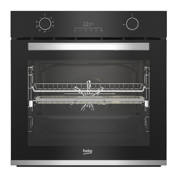 Beko b300 Forno Multifunzione BBIMA13302BMPE Pirolitico con AirFry, , 9 Funzioni, A+, Cristallo Nero e Inox