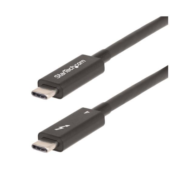 StarTech.com A40G2MB-TB4-CABLE Cavo Thunderbolt 2 m 40 Gbit/s Nero