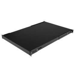 StarTech.com Ripiano 1U regolabile per montaggio su rack 19" - Robusto ripiano per armadio server rack 19 pollici - Mensola Universale con profondità di montaggio regolabile da 49,5 a 97,4cm - Capacità 150 kg