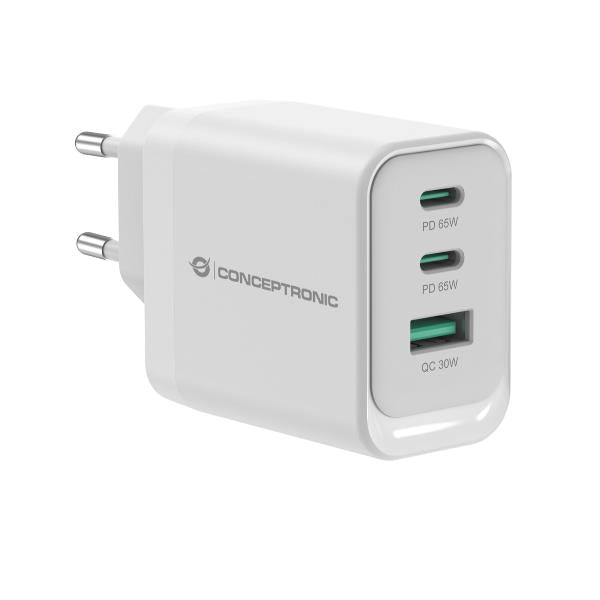 CONCEPTRONIC 3-PORT 65W GAN USB PD CHARGER ALTHEA21W65