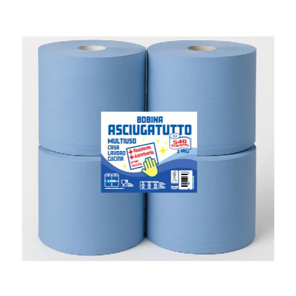 SCATOLIFICIO CF4 BOBINE 2 VELI 540 BLU BOB540STRBLU