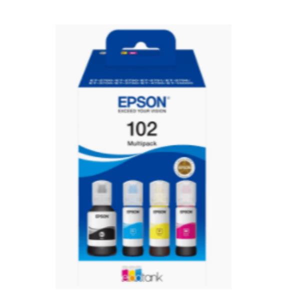 EPSON 102 ECOTANK 4-COLOUR MULTIPACK (WE) C13T03R640