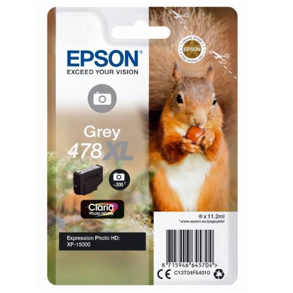EPSON CART GRIGIOPHOTO HD 478XL SCOIATTO C13T04F64010