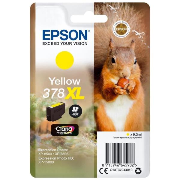 EPSON CART.GIALLO  SCOIATTOLO 378XL C13T37944010