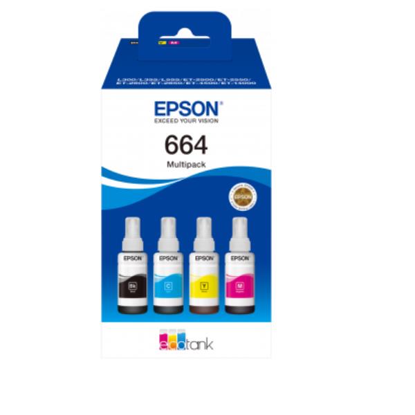 EPSON 664 ECOTANK 4-COLOUR MULTIPACK C13T664640