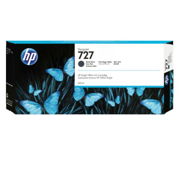 HP Cartuccia inchiostro nero opaco DesignJet 727, 300 ml