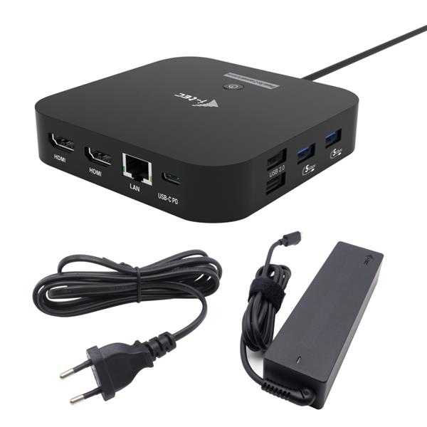 I-TEC USB-C DUAL HDMI DOCKING PD 100W C31DUALHDMIDPD100
