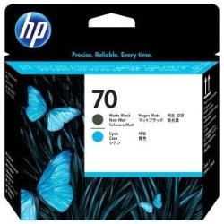 HP Testina di stampa nero opaco e ciano, 70