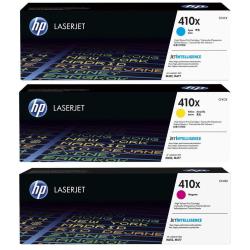 HP Confezione da 3 cartucce toner ciano/magenta/giallo originale ad alta capacità LaserJet 410X