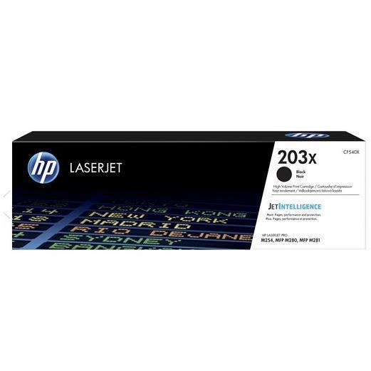 HP 203X ORIGINAL BLACK LASER TONER CF540X