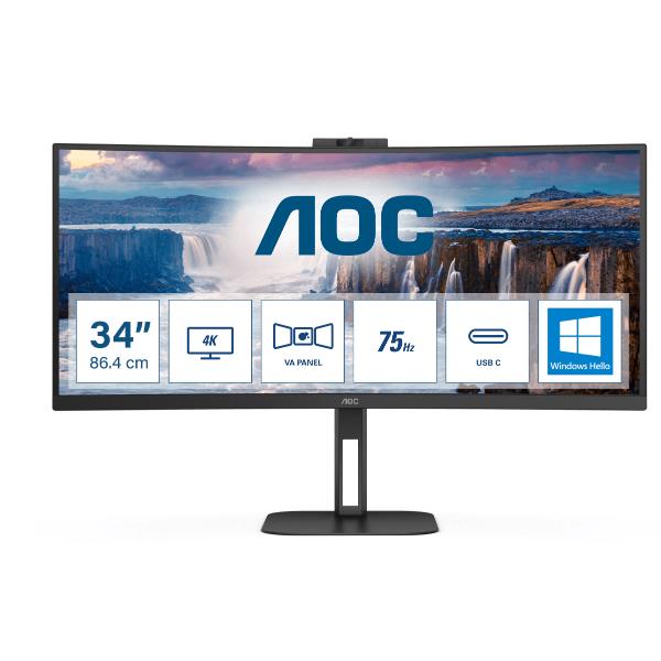 AOC MONITOR 34 - 21:9 VALUE CU34V5CW/BK