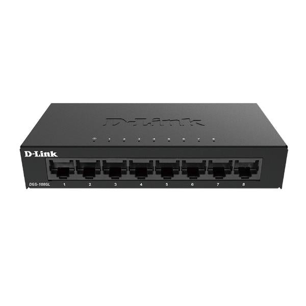 D-LINK 8-PORT GIGABIT ETHERNET METAL DGS-108GL