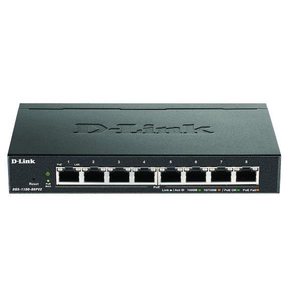 D-LINK 8-PORT POE GIGABIT SMART MANAGED DGS-1100-08PV2