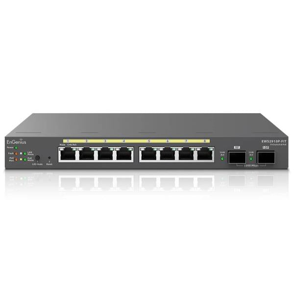ENGENIUS SWITCH 8-PORT GBE POE.AF/AT EWS2910P-FIT