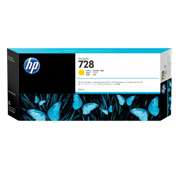 HP Cartuccia inchiostro giallo DesignJet 728, 300 ml