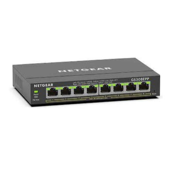 NETGEAR POE+ GIGABIT ETHER.SMART MAN.PLUS GS308EPP-100PES