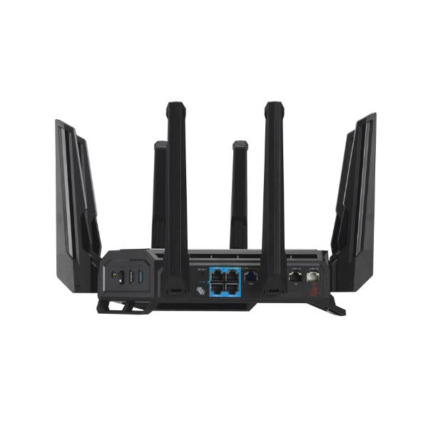 ASUS ROG Rapture GT-BE19000 router wireless Multi-Gigabit Ethernet Tri-band (2,4 GHz/5 GHz/6 GHz) Nero, Rosso