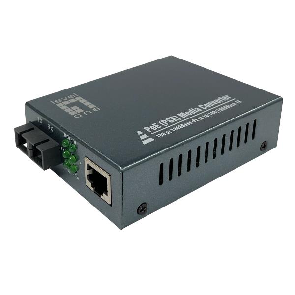 LEVEL ONE RJ45TOSC GBITCONVERTER POE0.5KM GVT-2013