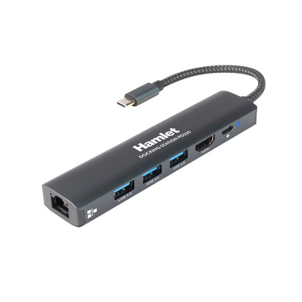 HAMLET DOCKING STATION USBC PD100W HDMI 4K HDKC-PD220