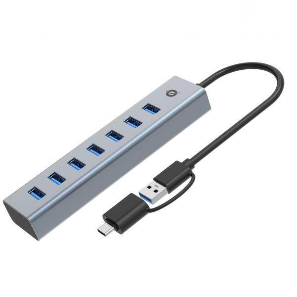 CONCEPTRONIC 7-PORT USB 3.0 HUB 5GBPS USB-A X 7 HUBBIES21G