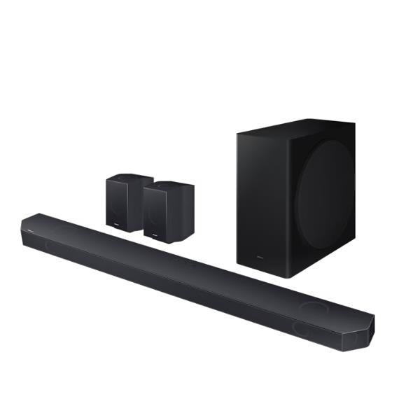 Samsung Soundbar HW-Q930D/ZF Serie Q, 17 Speaker, Wireless Dolby Atmos, Audio a 9.1.4 Canali, Q-Simphony, Alexa integrato e compatibile con Google Assistant, Titan Black 2024