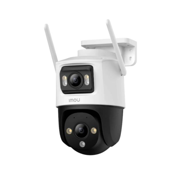 Imou Crusier DUAL 10MP (5MP+5MP) Telecamera Wi-Fi Esterno Doppio Obiettivo, 360°PTZ Videocamera Sorveglianza Esterno con Visione Notturna a Colori, Rilevamento Umano/Veicoli, IP66, Tracciamento Intelligente, 2,4ghz