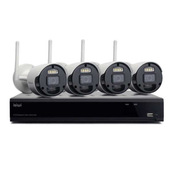 ISIWI KIT CONNECT S4 4 CAMERE WI 2MP ISW-K1N8BF2MP-4