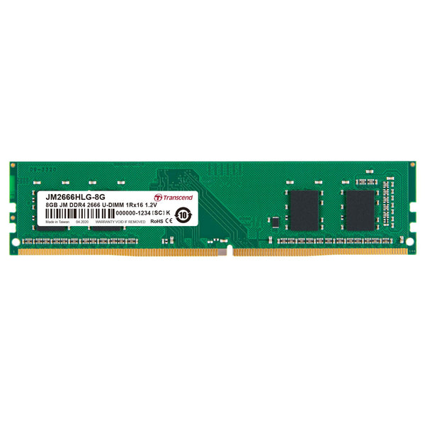 TRANSCEND 8GB JM DDR4 2666MHZ U-DIMM JM2666HLG-8G