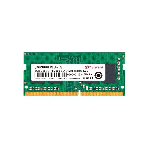 TRANSCEND 8GB JM DDR4 2666 SO-DIMM JM2666HSG-8G