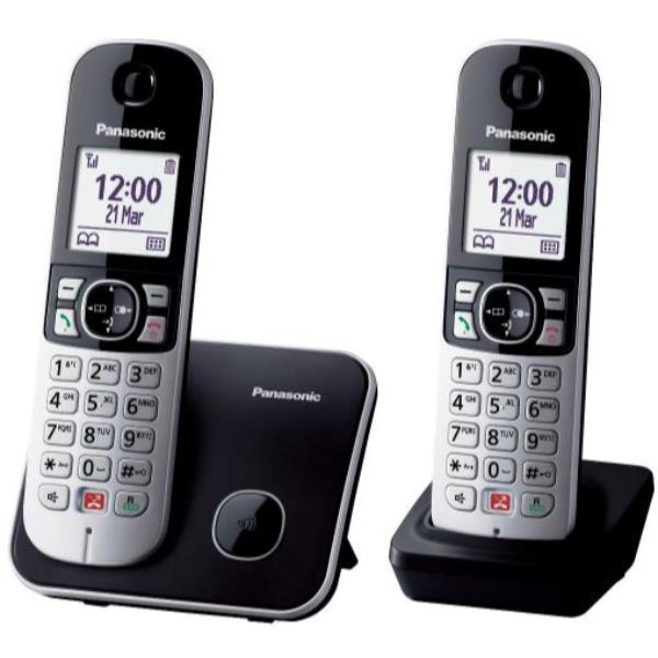 PANASONIC CORDLESS KX-TG6852JTB DUO BLACK KX-TG6852JTB