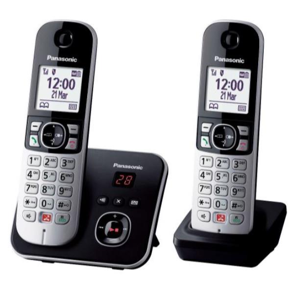 PANASONIC CORDLESS KX-TG6862JTB DUO SEGRETER KX-TG6862JTB