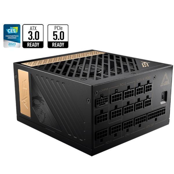 MSI MEG AI1300P PCIE5 alimentatore per computer 1300 W 24-pin ATX ATX Nero