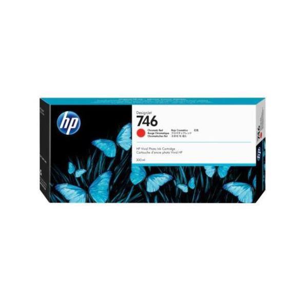 HP Cartuccia di inchiostro rosso cromatico 746 DesignJet da 300 ml