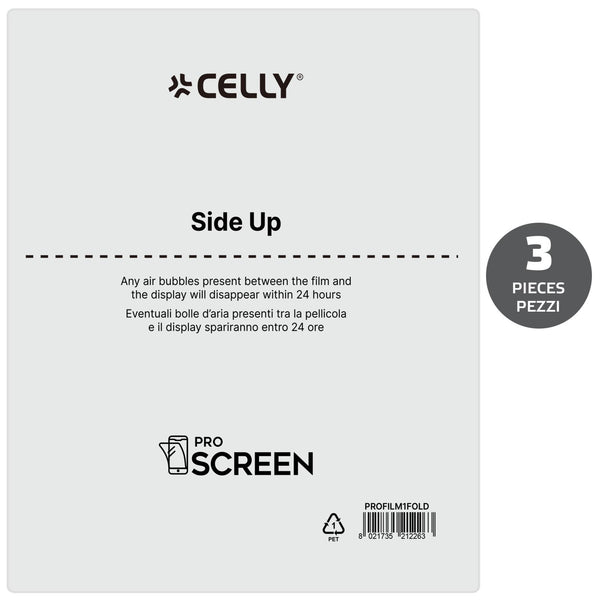 CELLY PROSCREENFILM FOLDABLE 3PZ PROFILM3FOLD