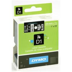 DYMO NASTRO D1 24MMX7M BIANCO/NERO S0721010A