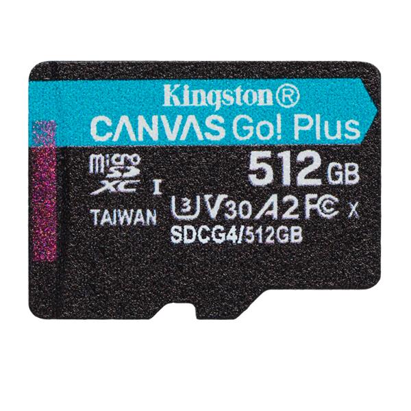 KINGSTON 512GB MICROSDXC CANVAS GO PLUS GEN4 SDCG4/512GBSP