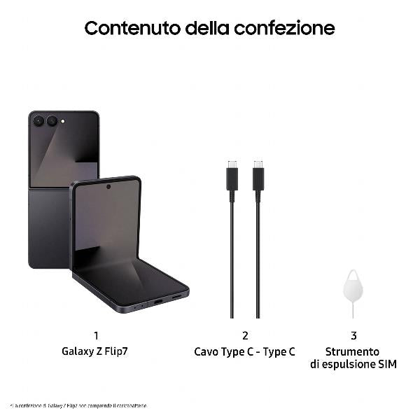 SAMSUNG GALAXY Z FLIP7 12+256GB BLACK SM-F766BZKGEUE