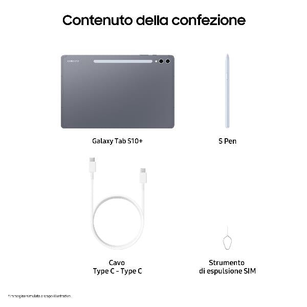 SAMSUNG GALAXY TAB S10+ 5G 256GB GRAY SM-X826BZAREUE
