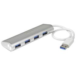 StarTech.com Hub USB a 4 porte, Da USB A a 4 porte USB-A, USB 5Gbps, design robusto, alimentazione via bus, hub USB 3.0 portatile per notebook